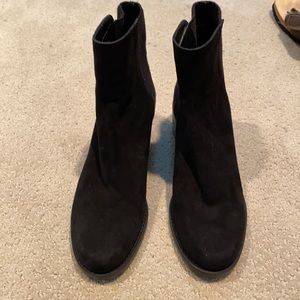 Stuart Weitzman black suede boots